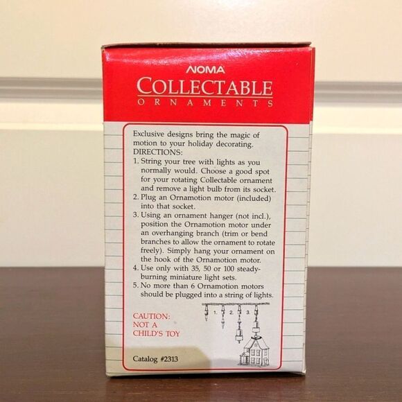 Vintage 1989 Noma Ornamotion Moving House Ornament NOT TESTED - Picture 2 of 8